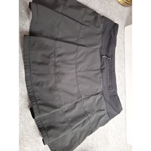 Lululemon Pace Rival Skirt In Black Size 6 - Picture 2 of 8